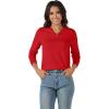 imageMAGCOMSEN Womens V Neck Sweater 2024 Spring Casual Long Sleeve Tops Knit Lightweight Pullover Sweaters JumperTomato Red