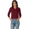 imageMAGCOMSEN Womens V Neck Sweater 2024 Spring Casual Long Sleeve Tops Knit Lightweight Pullover Sweaters JumperWine Red