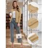 imageMAGCOMSEN Womens Cardigan Sweaters Lightweight Knit Soft Crew Neck Long Sleeve Open Front Button Spring Casual CardiganCamel