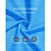 imageMAGCOMSEN Womens Long Sleeve Shirts V Neck Cotton Basic Tee Soft Breathable Casual Tops CassicFit TShirtAzure Blue