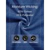 imageMAGCOMSEN Womens Long Sleeve Shirts V Neck Cotton Basic Tee Soft Breathable Casual Tops CassicFit TShirtDark Blue