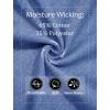 imageMAGCOMSEN Womens Long Sleeve Shirts V Neck Cotton Basic Tee Soft Breathable Casual Tops CassicFit TShirtGrey Blue