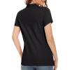 imageMAGCOMSEN Womens Polo Shirts Cotton 3Button Short Sleeve Collared Tops Summer Cool Shirt Uniform Casual ShirtsBlack