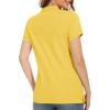 imageMAGCOMSEN Womens Polo Shirts Cotton 3Button Short Sleeve Collared Tops Summer Cool Shirt Uniform Casual ShirtsYellow