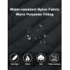 imageMAGCOMSEN Womens Puffer Vest Lightweight Stand Collar Zip 4 Pockets Puffy Vests Sleeveless Quilted Padded OuterwearBlack