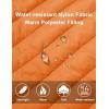 imageMAGCOMSEN Womens Puffer Vest Lightweight Stand Collar Zip 4 Pockets Puffy Vests Sleeveless Quilted Padded OuterwearOrange