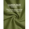 imageMAGCOMSEN Womens Corduroy Shacket Long Sleeve Button Down Shirt Spring Casual Jacket Bust Pocket Loose Fit Blouse TopsArmy Green