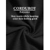 imageMAGCOMSEN Womens Corduroy Shacket Long Sleeve Button Down Shirt Spring Casual Jacket Bust Pocket Loose Fit Blouse TopsBlack