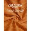 imageMAGCOMSEN Womens Corduroy Shacket Long Sleeve Button Down Shirt Spring Casual Jacket Bust Pocket Loose Fit Blouse TopsDeep Orange