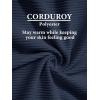 imageMAGCOMSEN Womens Corduroy Shacket Long Sleeve Button Down Shirt Spring Casual Jacket Bust Pocket Loose Fit Blouse TopsNavy Blue