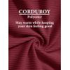 imageMAGCOMSEN Womens Corduroy Shacket Long Sleeve Button Down Shirt Spring Casual Jacket Bust Pocket Loose Fit Blouse TopsWine Red