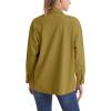 imageMAGCOMSEN Womens Corduroy Shacket Long Sleeve Button Down Shirt Spring Casual Jacket Bust Pocket Loose Fit Blouse TopsWolf Brown