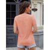 imageMAGCOMSEN Womens Cotton T Shirt VNeck Short Sleeve Shirt ClassicFit Casual Breathable Tee Summer Basic TopsApricot