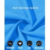 imageMAGCOMSEN Womens Cotton T Shirt VNeck Short Sleeve Shirt ClassicFit Casual Breathable Tee Summer Basic TopsAzure Blue