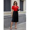 imageMAGCOMSEN Womens Cotton T Shirt VNeck Short Sleeve Shirt ClassicFit Casual Breathable Tee Summer Basic TopsTomato Red