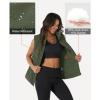 imageMAGCOMSEN Womens Puffer Down Vest Oversized Zip Up Outerwear Lightweight Winter Padded Gilet Jacket with PocketsArmy Green
