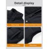 imageMAGCOMSEN Womens Puffer Down Vest Oversized Zip Up Outerwear Lightweight Winter Padded Gilet Jacket with PocketsBlack