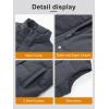 imageMAGCOMSEN Womens Puffer Down Vest Oversized Zip Up Outerwear Lightweight Winter Padded Gilet Jacket with PocketsDark Grey