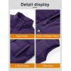 imageMAGCOMSEN Womens Puffer Down Vest Oversized Zip Up Outerwear Lightweight Winter Padded Gilet Jacket with PocketsDark Purple