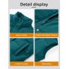 imageMAGCOMSEN Womens Puffer Down Vest Oversized Zip Up Outerwear Lightweight Winter Padded Gilet Jacket with PocketsEmerald Green