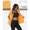 imageMAGCOMSEN Womens Puffer Down Vest Oversized Zip Up Outerwear Lightweight Winter Padded Gilet Jacket with PocketsGinger