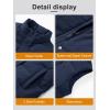 imageMAGCOMSEN Womens Puffer Down Vest Oversized Zip Up Outerwear Lightweight Winter Padded Gilet Jacket with PocketsNavy