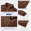 imageMAGCOMSEN Womens Velour Jackets Full Zipup Fleece Jacket 2 Zipper Pockets Lightweight Soft Casual Winter Warm CoatCoffee