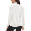 imageMAGCOMSEN Womens Velour Jackets Full Zipup Fleece Jacket 2 Zipper Pockets Lightweight Soft Casual Winter Warm CoatCream