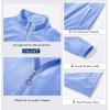 imageMAGCOMSEN Womens Velour Jackets Full Zipup Fleece Jacket 2 Zipper Pockets Lightweight Soft Casual Winter Warm CoatLight Blue