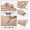 imageMAGCOMSEN Womens Velour Jackets Full Zipup Fleece Jacket 2 Zipper Pockets Lightweight Soft Casual Winter Warm CoatLight Brown