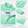 imageMAGCOMSEN Womens Velour Jackets Full Zipup Fleece Jacket 2 Zipper Pockets Lightweight Soft Casual Winter Warm CoatMint Green