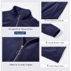 imageMAGCOMSEN Womens Velour Jackets Full Zipup Fleece Jacket 2 Zipper Pockets Lightweight Soft Casual Winter Warm CoatNavy