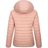 imageMAGCOMSEN Womens Hooded Puffer Jacket Lightweight Quilted Padded Coat 4 Pockets Zipup Winter Warm OuterwearAzure Blue