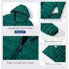 imageMAGCOMSEN Womens Hooded Puffer Jacket Lightweight Quilted Padded Coat 4 Pockets Zipup Winter Warm OuterwearEmerald Green