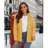 imageMAGCOMSEN Womens Hooded Puffer Jacket Lightweight Quilted Padded Coat 4 Pockets Zipup Winter Warm OuterwearGinger