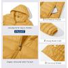 imageMAGCOMSEN Womens Hooded Puffer Jacket Lightweight Quilted Padded Coat 4 Pockets Zipup Winter Warm OuterwearGinger