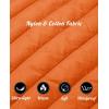 imageMAGCOMSEN Womens Hooded Puffer Jacket Lightweight Quilted Padded Coat 4 Pockets Zipup Winter Warm OuterwearOrange