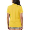 imageMAGCOMSEN Womens Polo Shirts Moisture Wicking 3 Buttons Short Sleeve Shirt Cotton Cool Casual TopsYellow