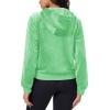 imageMAGCOMSEN Womens Velour Crop Hoodie Jacket Long Sleeve Zip Up Tops Soft Casual Velvet Jacket with PocketsMint Green