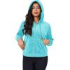 imageMAGCOMSEN Womens Velour Crop Hoodie Jacket Long Sleeve Zip Up Tops Soft Casual Velvet Jacket with PocketsWater Blue
