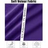 imageMAGCOMSEN Womens Velour Hooded Jacket Long Sleeve Full Zip Outerwear Soft Warm Velvet Jacket with Side PocketsPurple