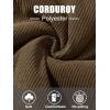 imageMAGCOMSEN Womens Corduroy Jackets Spring Jackets Soft Warm Button Down Shacket Long Sleeve Fall Outerwear with PocketsCoffee