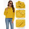 imageMAGCOMSEN Womens Corduroy Jackets Spring Jackets Soft Warm Button Down Shacket Long Sleeve Fall Outerwear with PocketsGinger