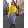 imageMAGCOMSEN Womens Corduroy Jackets Spring Jackets Soft Warm Button Down Shacket Long Sleeve Fall Outerwear with PocketsGinger