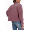 imageMAGCOMSEN Womens Corduroy Jackets Spring Jackets Soft Warm Button Down Shacket Long Sleeve Fall Outerwear with PocketsGrayish Purple