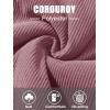 imageMAGCOMSEN Womens Corduroy Jackets Spring Jackets Soft Warm Button Down Shacket Long Sleeve Fall Outerwear with PocketsGrayish Purple
