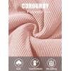 imageMAGCOMSEN Womens Corduroy Jackets Spring Jackets Soft Warm Button Down Shacket Long Sleeve Fall Outerwear with PocketsLight Pink