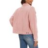 imageMAGCOMSEN Womens Corduroy Jackets Spring Jackets Soft Warm Button Down Shacket Long Sleeve Fall Outerwear with PocketsLight Pink
