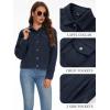 imageMAGCOMSEN Womens Corduroy Jackets Spring Jackets Soft Warm Button Down Shacket Long Sleeve Fall Outerwear with PocketsNavy