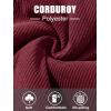 imageMAGCOMSEN Womens Corduroy Jackets Spring Jackets Soft Warm Button Down Shacket Long Sleeve Fall Outerwear with PocketsWine Red